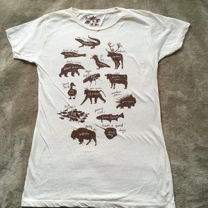 Threadless - The Goodbye Shirt - girly XL- cream